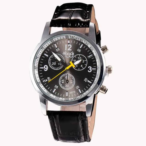 Unisex Fashion Leather Quartz Watch – Casual & Elegant Style