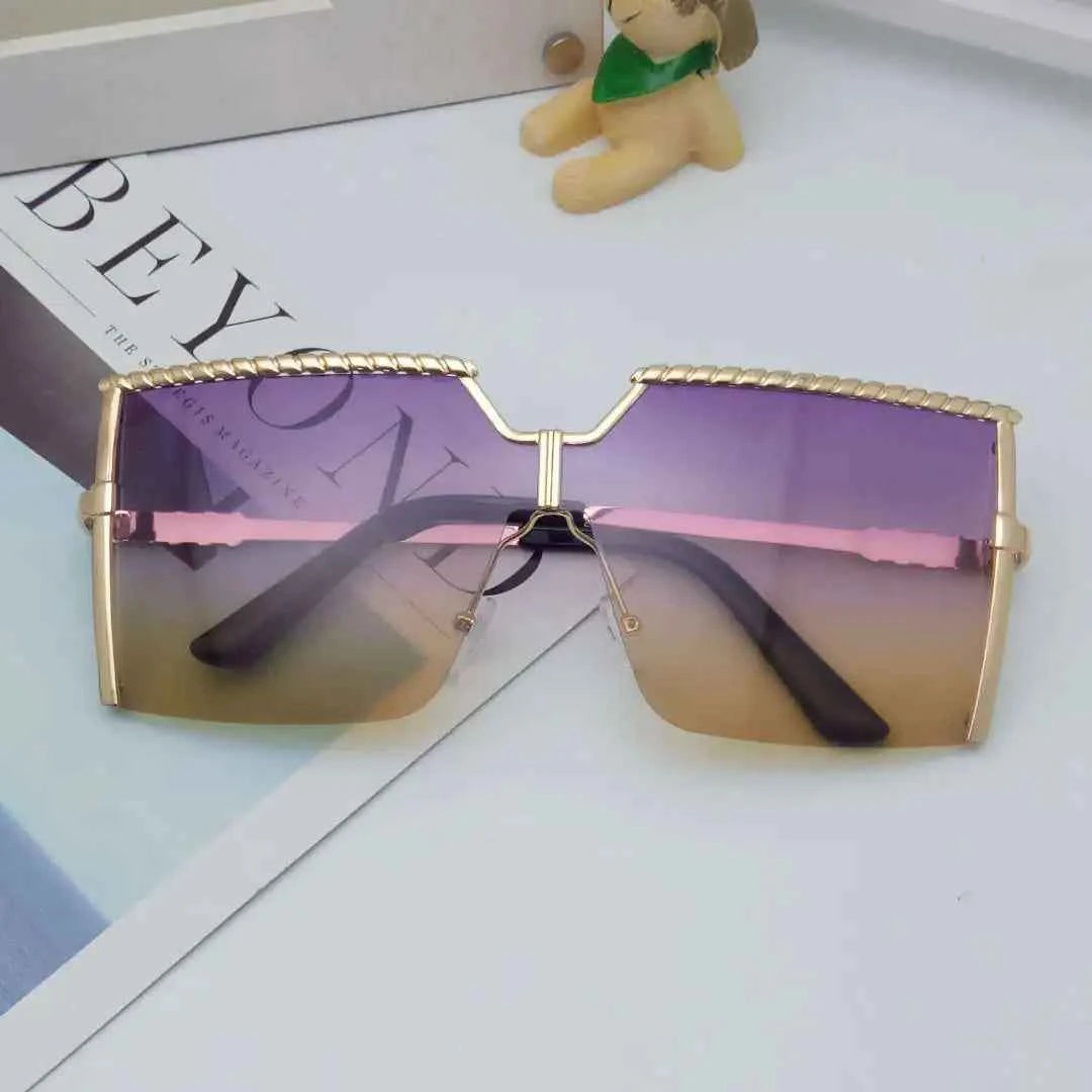 Trendy Frameless Sunglasses | UV400 Ocean Lens Fashion Shades