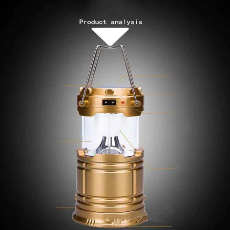 Solar Multi-Functional Camping Lantern with Charger – Retractable LED Light for Outdoor & Emergency Use