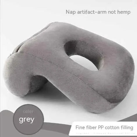 Inflatable Neck Support Pillow – Ergonomic Travel Pillow for Airplane, Office, or Car | Adjustable Flocking PVC/TPU Rest Cushion