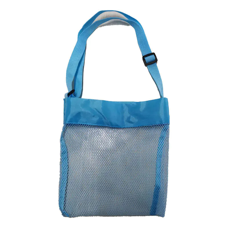 Summer Portable Mesh Beach Bag – Lightweight Toy & Shell Organizer for Kids