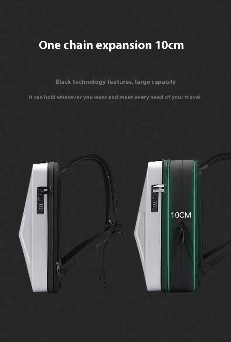 Cyber Laptop Backpack – Anti-Theft, Hard Shell, USB Charging, 14-Inch Travel Bag