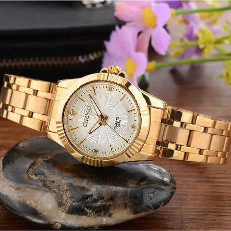 Couple’s Waterproof Quartz Watch – Deluxe Morning Edition, Unisex