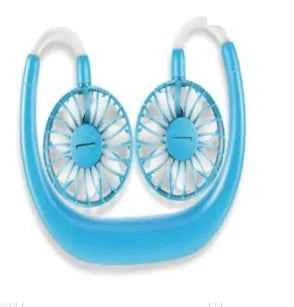 Portable USB Neck Fan – Hands-Free Mini Cooling Fan for Students, Travel & Outdoor Use