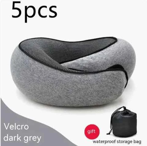 Premium Memory Foam Travel Neck Pillow | Ergonomic U-Shaped Support Cushion for Flights, Car & Office
