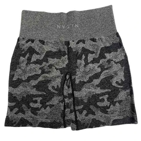 Women’s Camouflage Yoga Shorts – Seamless, Breathable & Stretch Fit