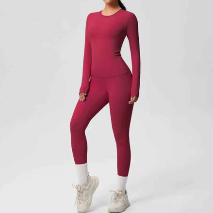 Premium Double-Sided Yoga Suit – Seamless, Stretch & Comfort