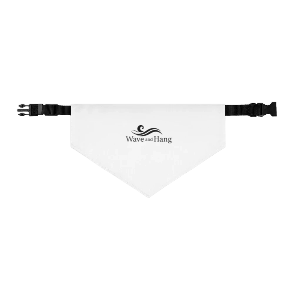 Wave and Hang Pet Bandana Collar | Adjustable Polyester Scarf