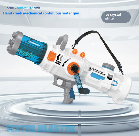 Gatling Hand-Crank Water Gun – Rapid-Fire Soaker for Ultimate Summer Battles