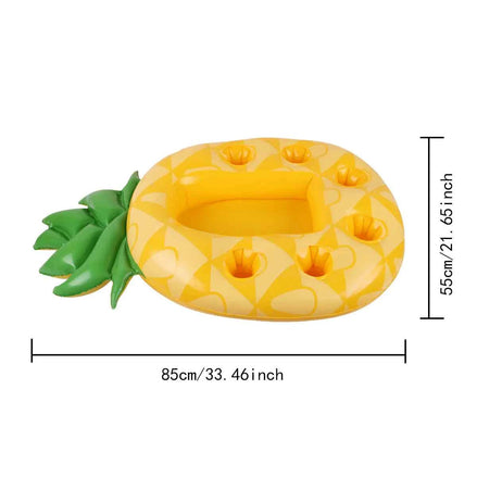 Inflatable Pineapple Pool Drink Holder – Floating Snack & Beverage Tray for Pool Parties & Beach Fun