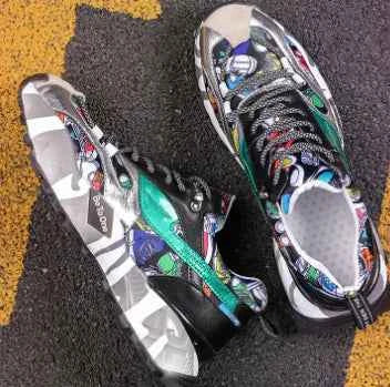 Autumn Collection Men’s Colorful Dad Sneakers – Trendy Casual Chunky Shoes