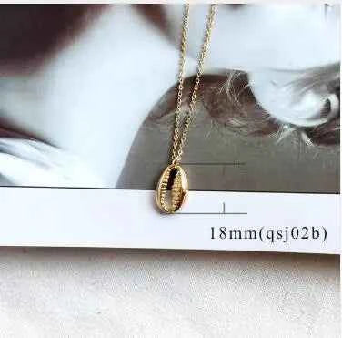 Alloy Shell Necklace | Ocean Life Pendant for Women – Elegant Beach Jewelry Gift