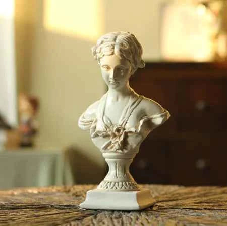 Resin Venus Bust Sculpture | Classical Decorative Statue for Living Room | Elegant Home Decor Figurine 23.5cm