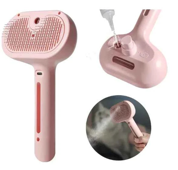PetFusion Pet Hair Spray Brush - Effortless Grooming Tool for Pets
