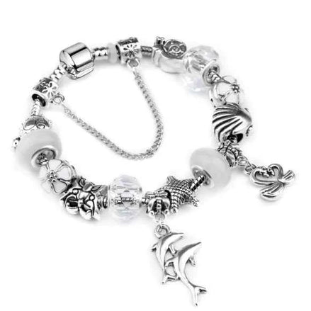 Trendy Ocean Animal Crystal Bracelet – Women’s Marine Charm Jewelry