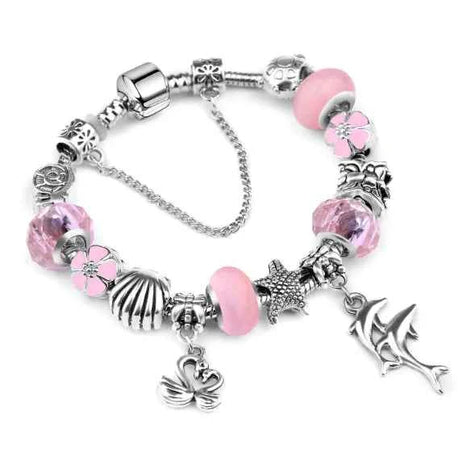 Trendy Ocean Animal Crystal Bracelet – Women’s Marine Charm Jewelry