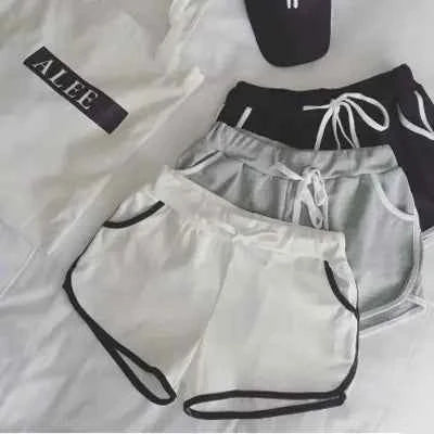 Loose High-Waisted Yoga & Beach Shorts – Casual Cotton Comfort
