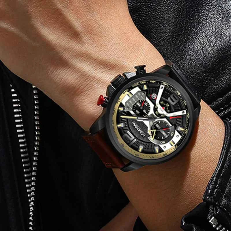 Luxury Multifunctional Waterproof Quartz Watch for Men – Sport & Classic Design