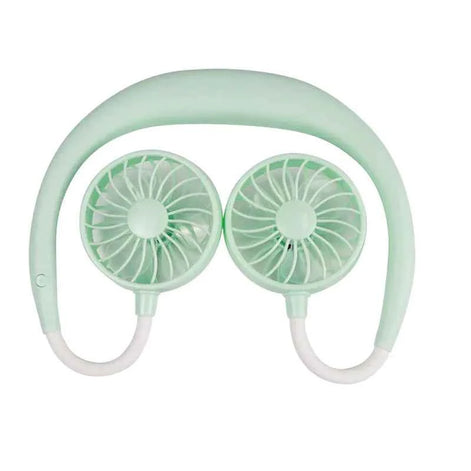 Portable USB Neck Fan – Hands-Free Mini Cooling Fan for Students, Travel & Outdoor Use
