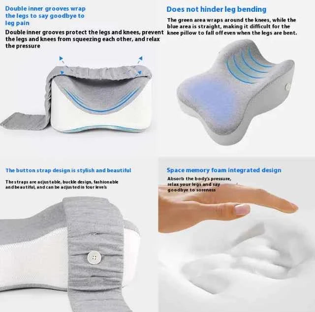 Orthopedic Memory Foam Pillow | Ergonomic Support Cushion for Neck, Back & Spine Alignment
