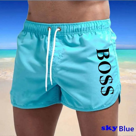 Men’s Multi-Color Beach Shorts – Stylish Polyester Swimwear