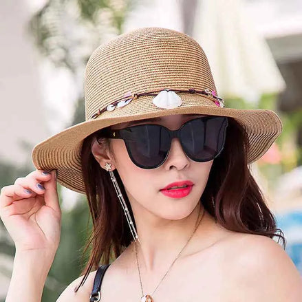 Versatile Summer Straw Hat for Women & Girls | Beach UV Protection Sun Hat