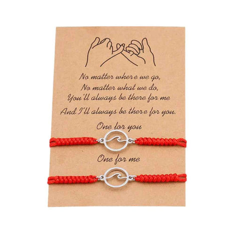 Ocean Wave Magnetic Bracelet Pair – Couple Matching Jewelry