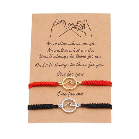 Ocean Wave Magnetic Bracelet Pair – Couple Matching Jewelry