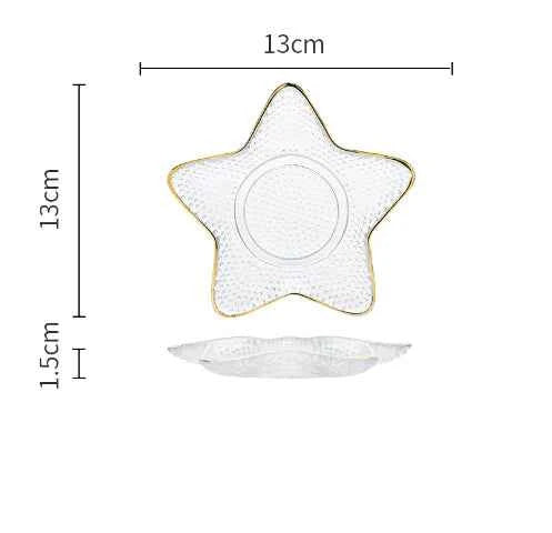Ocean-Inspired Gold Trim Dish Set – Shell & Star Plates