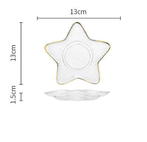 Ocean-Inspired Gold Trim Dish Set – Shell & Star Plates