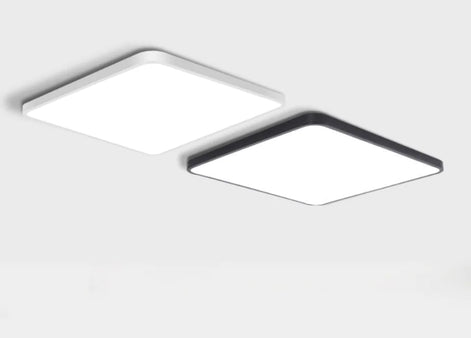 Modern LED Ceiling Light Fixture | Adjustable 3-Color Square Lighting for Bedroom & Living Room | Acrylic Flush Mount Lamp