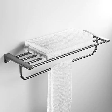Premium 304 Stainless Steel Towel Rack Set for Bathroom, Kitchen, and Home Organization – Rustproof Wall Mounted Holder with Modern Minimalist Design