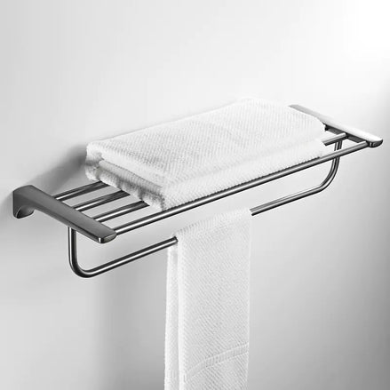 Premium 304 Stainless Steel Towel Rack Set for Bathroom, Kitchen, and Home Organization – Rustproof Wall Mounted Holder with Modern Minimalist Design