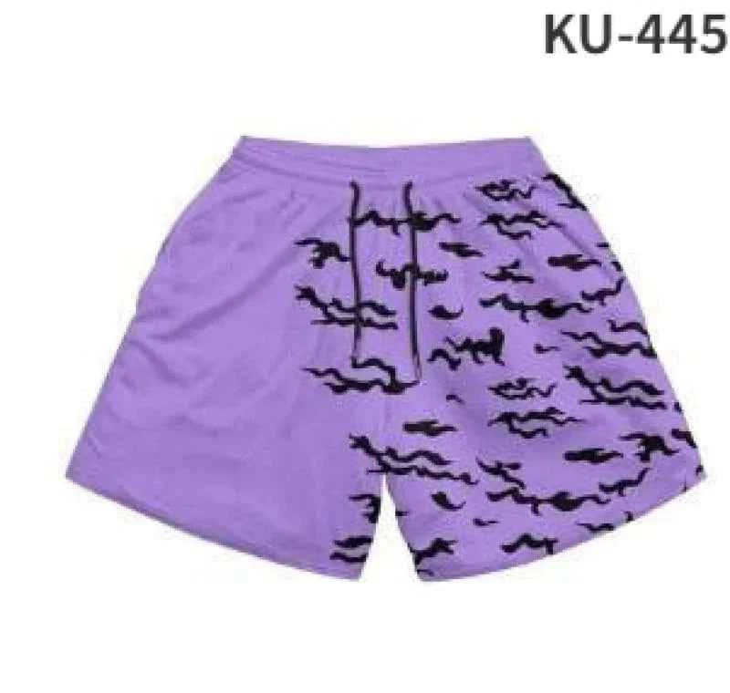 Anime Print Men’s Beach Shorts – Bold Summer Swimwear
