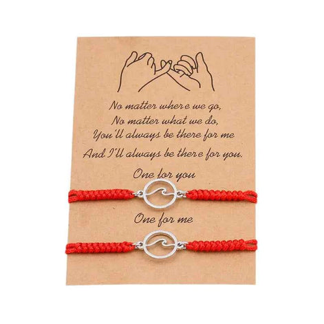 Ocean Wave Magnetic Bracelet Pair – Couple Matching Jewelry