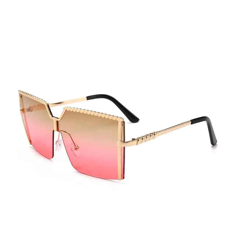 Trendy Frameless Sunglasses | UV400 Ocean Lens Fashion Shades