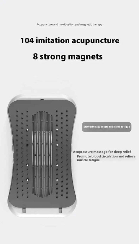 Adjustable Back Stretcher & Magnetic Massager | Lumbar Pain Relief Device for Posture & Muscle Relaxation