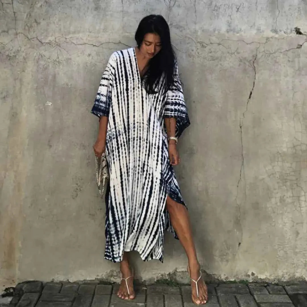Gio Wide Dress & Beach Cover Up - Stylish Maxi for Effortless Elegance