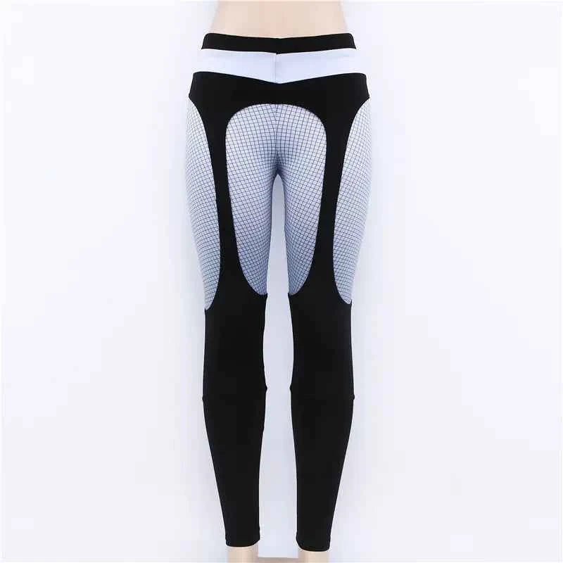 Women’s Color Block Yoga Pants – Printed, Stretch & Stylish Leggings