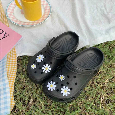 Summer Floral Non-Slip Slippers – Lightweight EVA Sandals for Beach, Home & Outdoor Fun