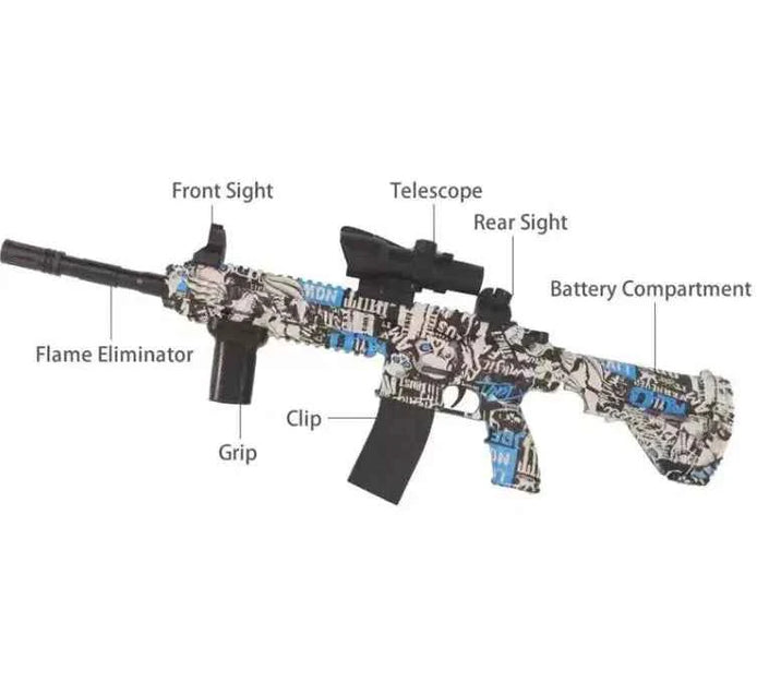 Electric Graffiti Water Gun – Automatic Rechargeable Spray Blaster