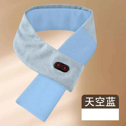 Heated Scarf for Neck Pain Relief | Unisex Electric Warming Scarf with Heat Therapy & Massage