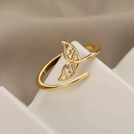 Adjustable Mermaid Tail Ring – Ocean-Inspired Jewelry