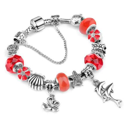 Trendy Ocean Animal Crystal Bracelet – Women’s Marine Charm Jewelry