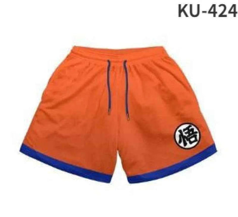 Anime Print Men’s Beach Shorts – Bold Summer Swimwear