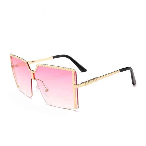 Trendy Frameless Sunglasses | UV400 Ocean Lens Fashion Shades