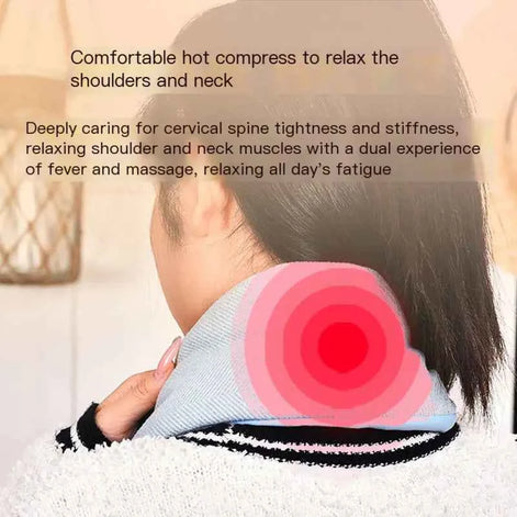 Heated Scarf for Neck Pain Relief | Unisex Electric Warming Scarf with Heat Therapy & Massage