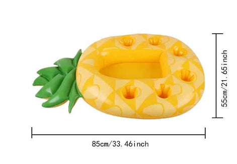 Inflatable Pineapple Pool Drink Holder – Floating Snack & Beverage Tray for Pool Parties & Beach Fun