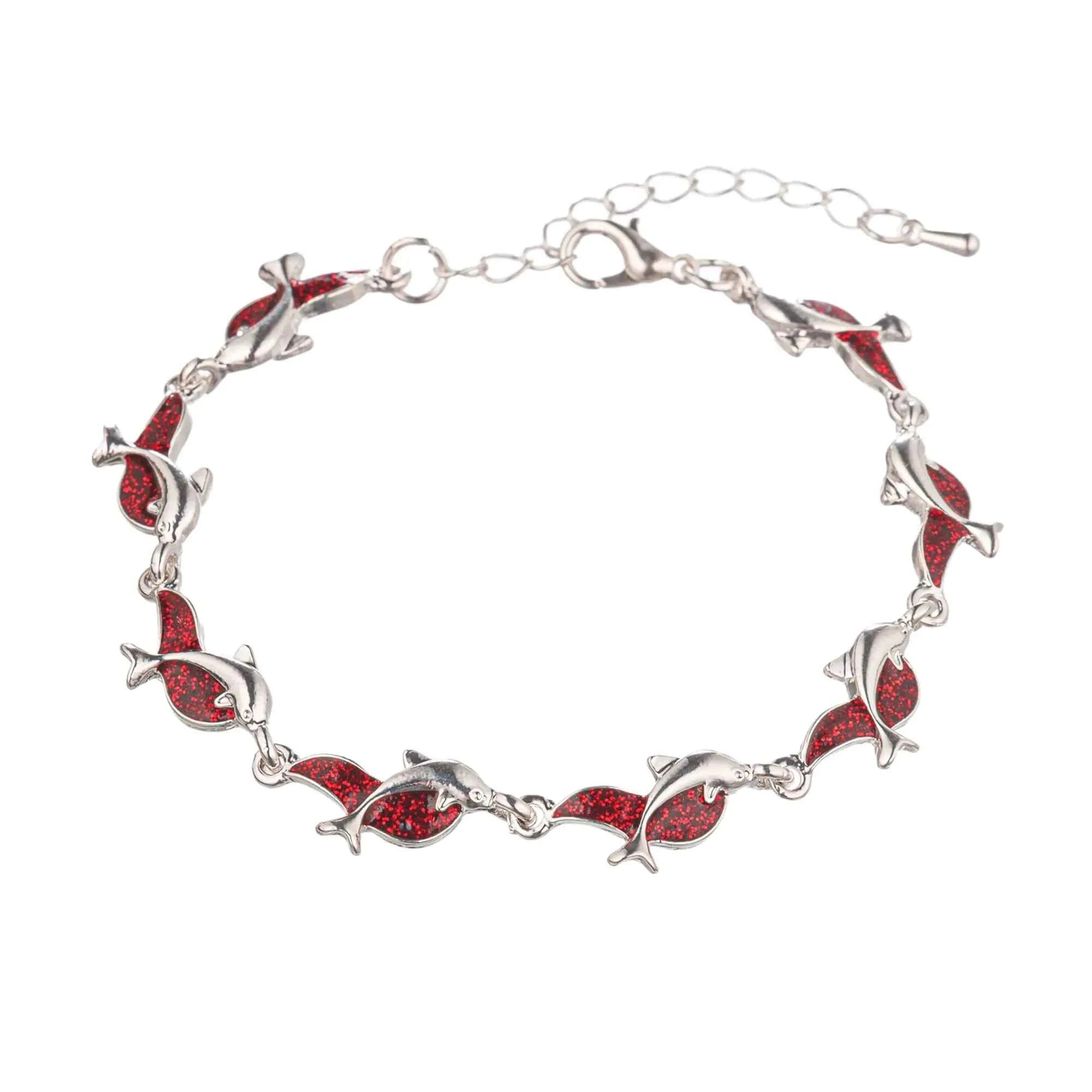 Ocean Dolphin Charm Bracelet – Women’s Fashion Jewelry Gift