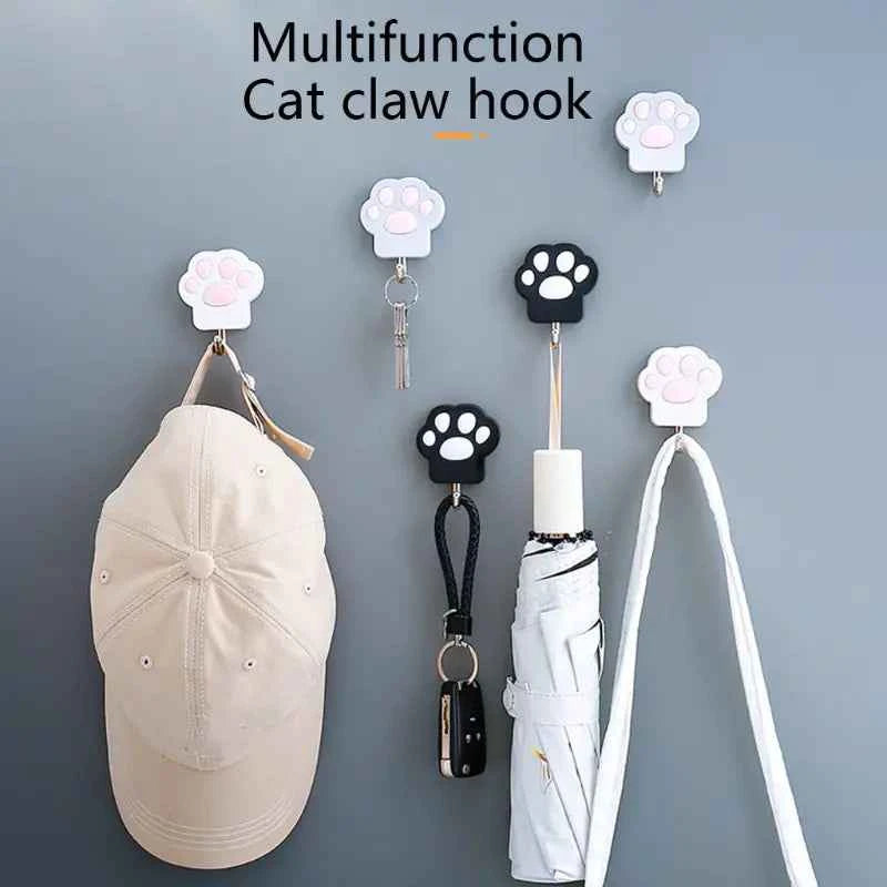 Cat Paw Wall Hook – Creative Punch-Free Towel & Key Hanger